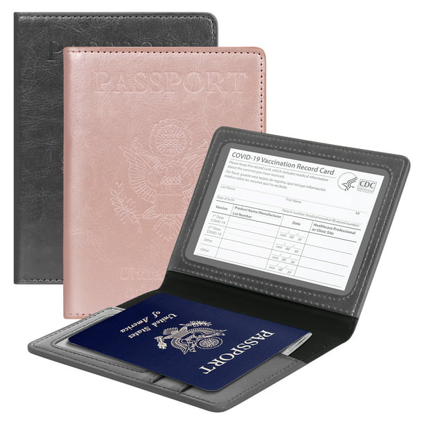 PU Ticket   Credit Card Holder ID  Case Travel Passport Cover  Faux Leather 
